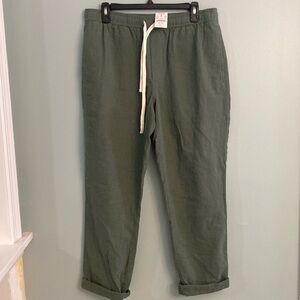 J Crew linen blend drawstring pants